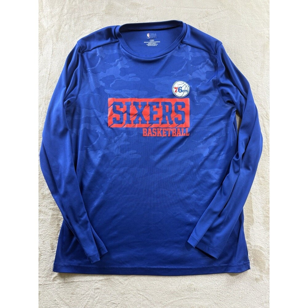 NBA Philadelphia 76ers - Performance Climalite Long Sleeve Shirt Men's Large